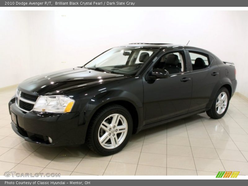 Brilliant Black Crystal Pearl / Dark Slate Gray 2010 Dodge Avenger R/T