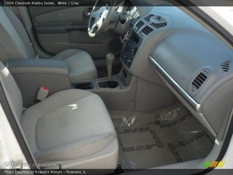 White / Gray 2004 Chevrolet Malibu Sedan