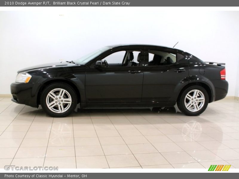 Brilliant Black Crystal Pearl / Dark Slate Gray 2010 Dodge Avenger R/T