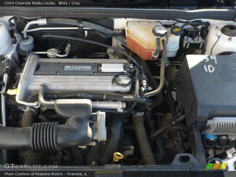 White / Gray 2004 Chevrolet Malibu Sedan