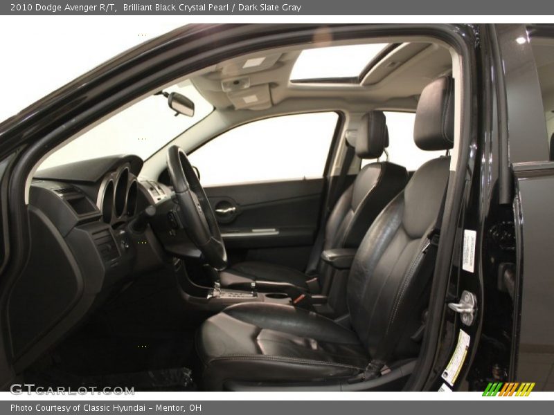 Brilliant Black Crystal Pearl / Dark Slate Gray 2010 Dodge Avenger R/T