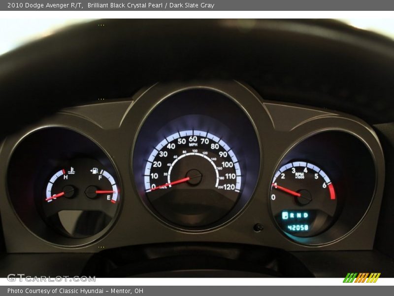 Brilliant Black Crystal Pearl / Dark Slate Gray 2010 Dodge Avenger R/T