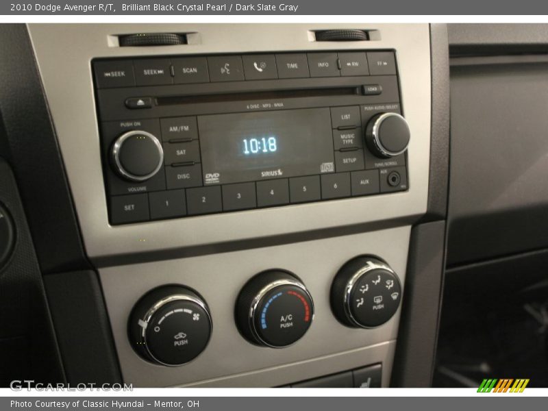 Brilliant Black Crystal Pearl / Dark Slate Gray 2010 Dodge Avenger R/T
