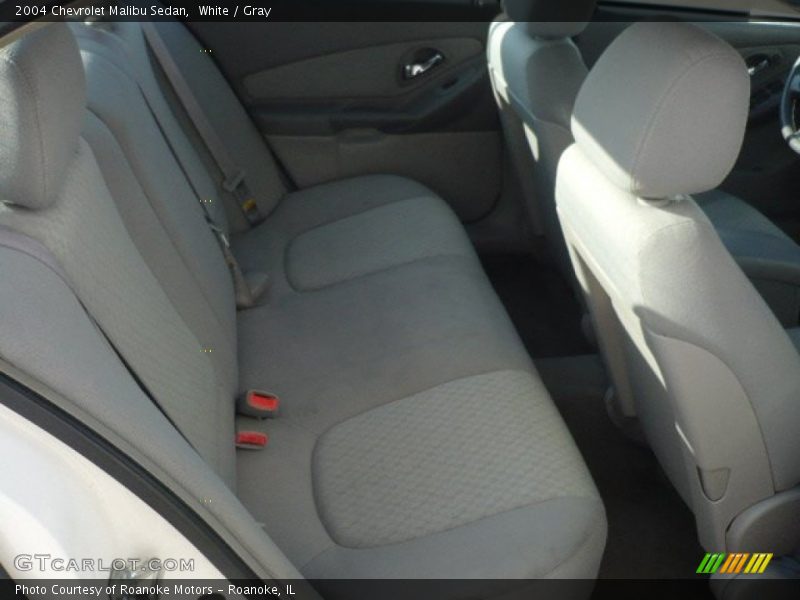 White / Gray 2004 Chevrolet Malibu Sedan