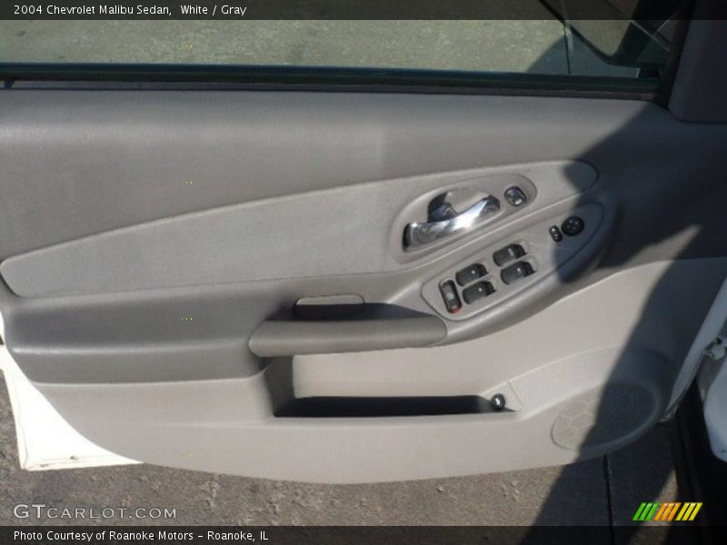 White / Gray 2004 Chevrolet Malibu Sedan