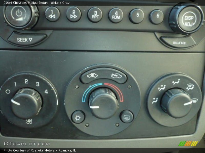 White / Gray 2004 Chevrolet Malibu Sedan