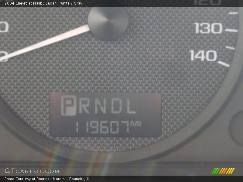 White / Gray 2004 Chevrolet Malibu Sedan