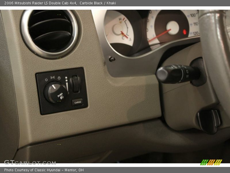 Carbide Black / Khaki 2006 Mitsubishi Raider LS Double Cab 4x4