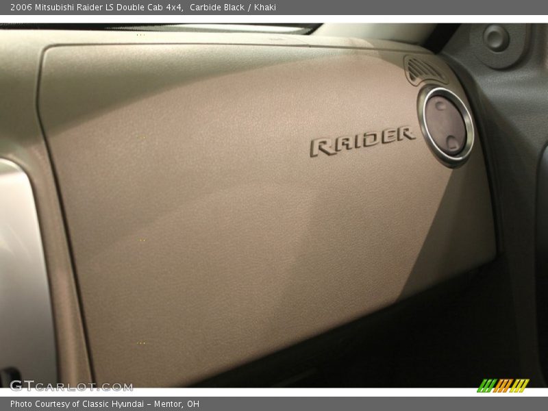 Carbide Black / Khaki 2006 Mitsubishi Raider LS Double Cab 4x4