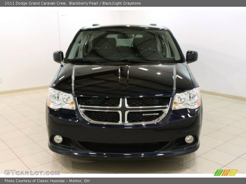 Blackberry Pearl / Black/Light Graystone 2011 Dodge Grand Caravan Crew