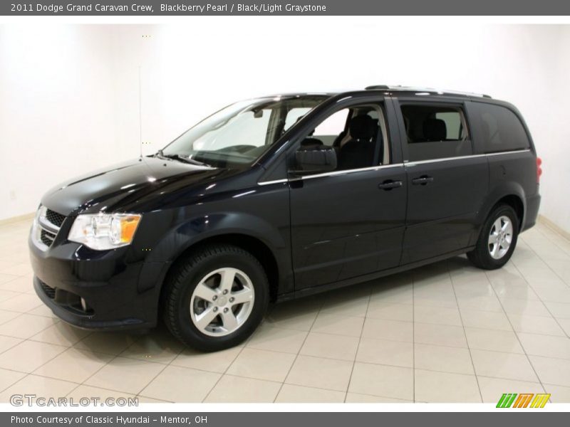 Blackberry Pearl / Black/Light Graystone 2011 Dodge Grand Caravan Crew