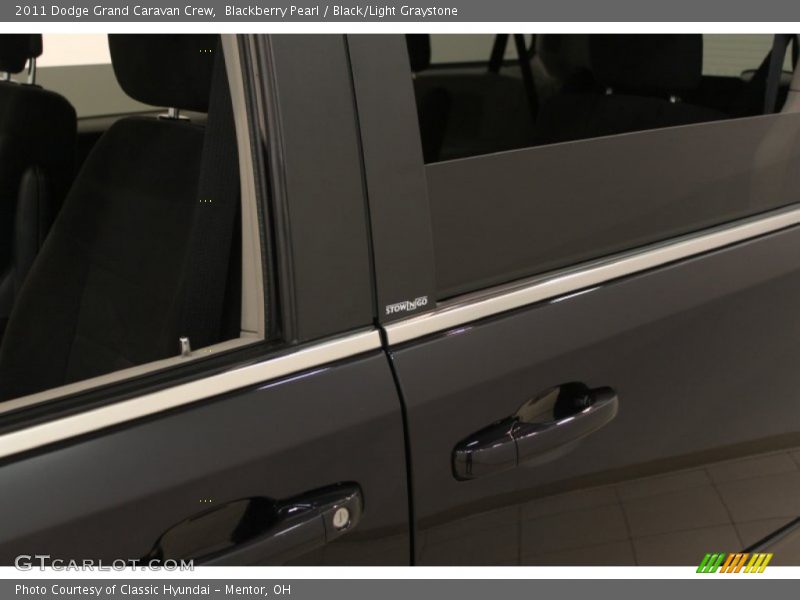 Blackberry Pearl / Black/Light Graystone 2011 Dodge Grand Caravan Crew