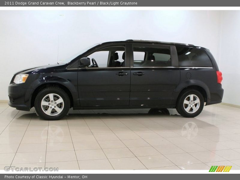 Blackberry Pearl / Black/Light Graystone 2011 Dodge Grand Caravan Crew