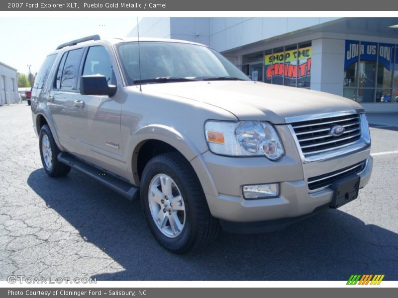 Pueblo Gold Metallic / Camel 2007 Ford Explorer XLT