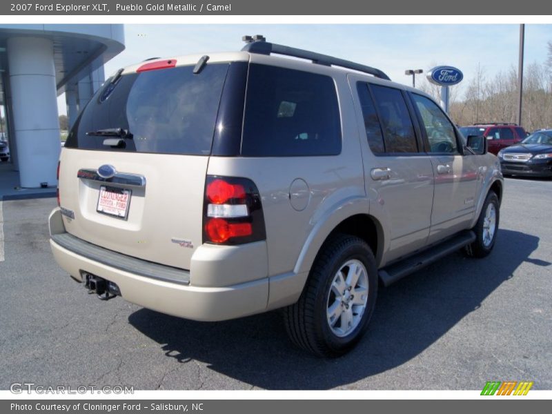 Pueblo Gold Metallic / Camel 2007 Ford Explorer XLT