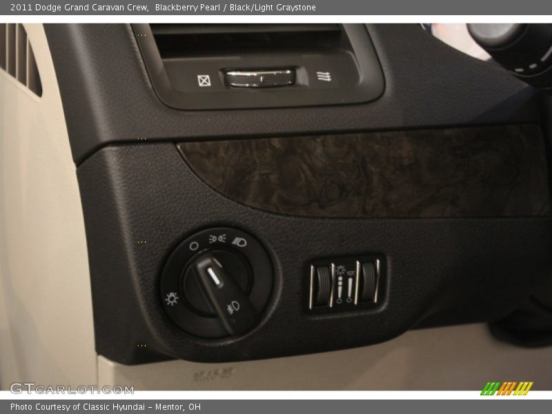 Blackberry Pearl / Black/Light Graystone 2011 Dodge Grand Caravan Crew