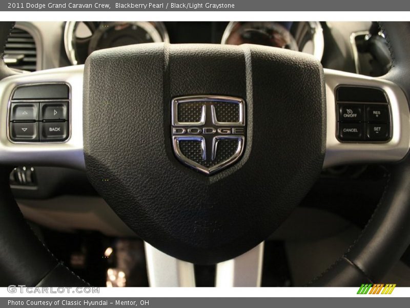 Blackberry Pearl / Black/Light Graystone 2011 Dodge Grand Caravan Crew