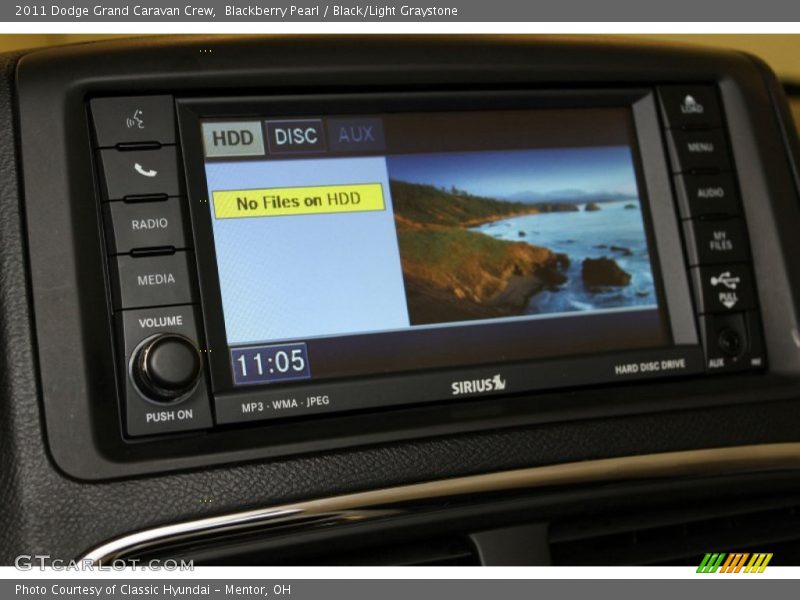 Blackberry Pearl / Black/Light Graystone 2011 Dodge Grand Caravan Crew