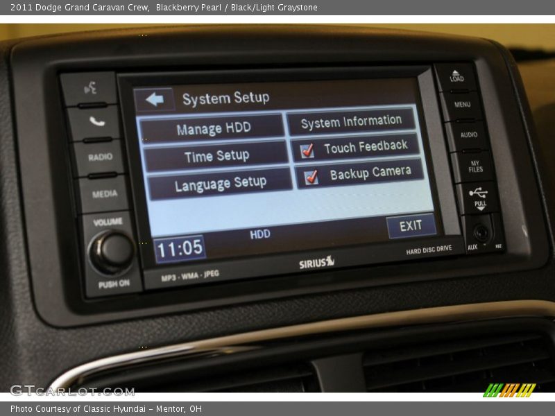 Blackberry Pearl / Black/Light Graystone 2011 Dodge Grand Caravan Crew