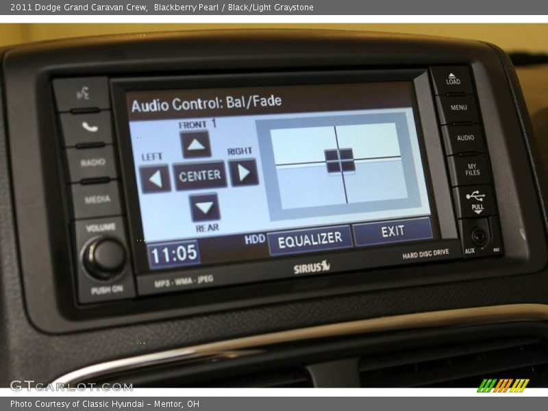 Blackberry Pearl / Black/Light Graystone 2011 Dodge Grand Caravan Crew