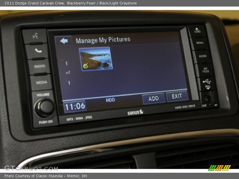 Blackberry Pearl / Black/Light Graystone 2011 Dodge Grand Caravan Crew