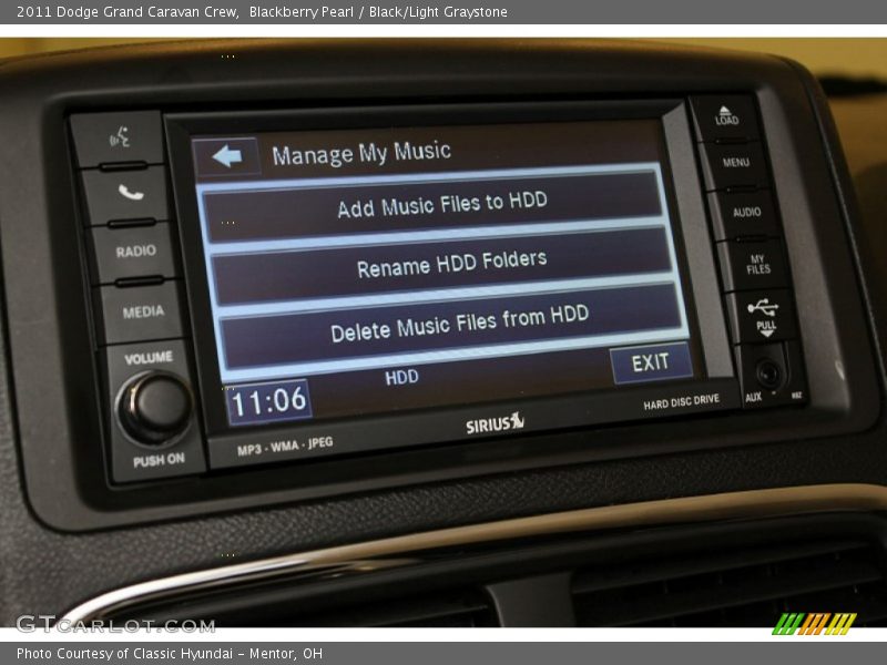 Blackberry Pearl / Black/Light Graystone 2011 Dodge Grand Caravan Crew