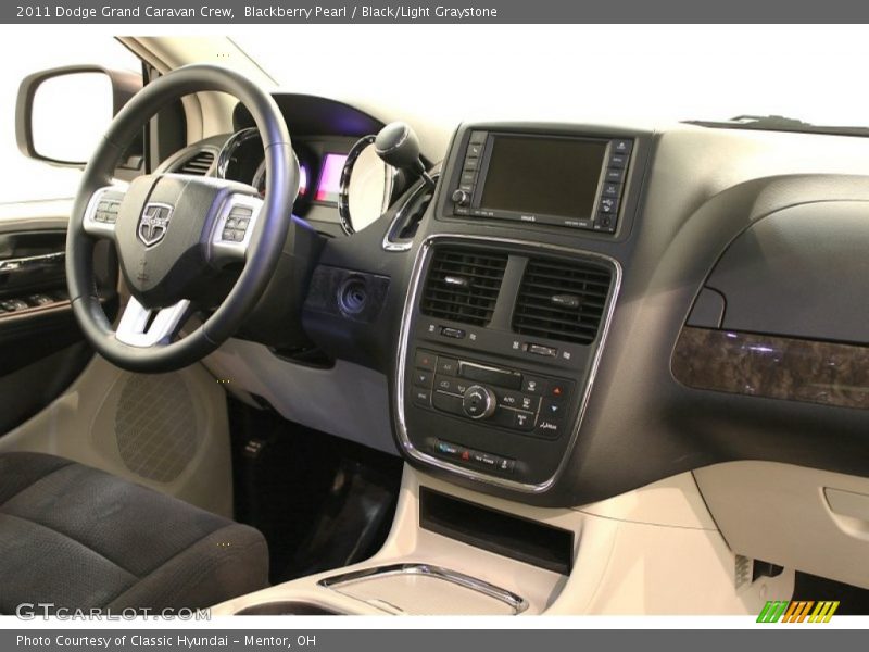 Blackberry Pearl / Black/Light Graystone 2011 Dodge Grand Caravan Crew
