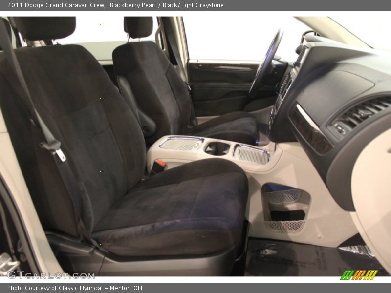 Blackberry Pearl / Black/Light Graystone 2011 Dodge Grand Caravan Crew