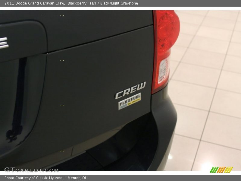 Blackberry Pearl / Black/Light Graystone 2011 Dodge Grand Caravan Crew
