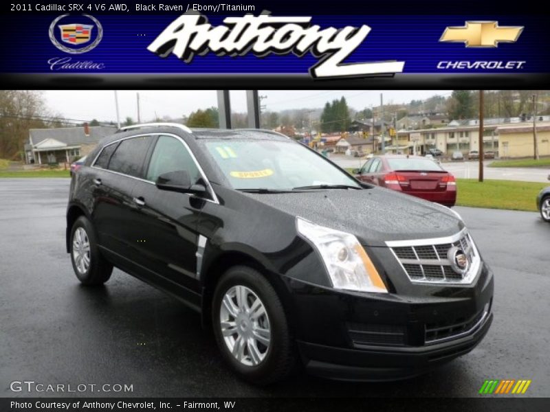 Black Raven / Ebony/Titanium 2011 Cadillac SRX 4 V6 AWD