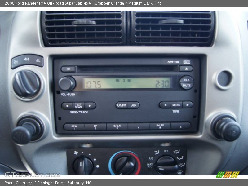 Audio System of 2008 Ranger FX4 Off-Road SuperCab 4x4