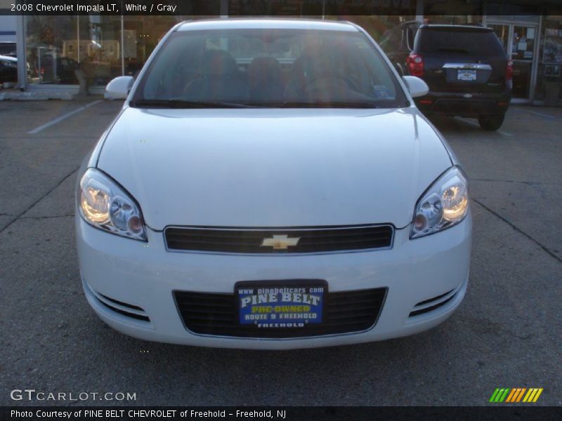 White / Gray 2008 Chevrolet Impala LT