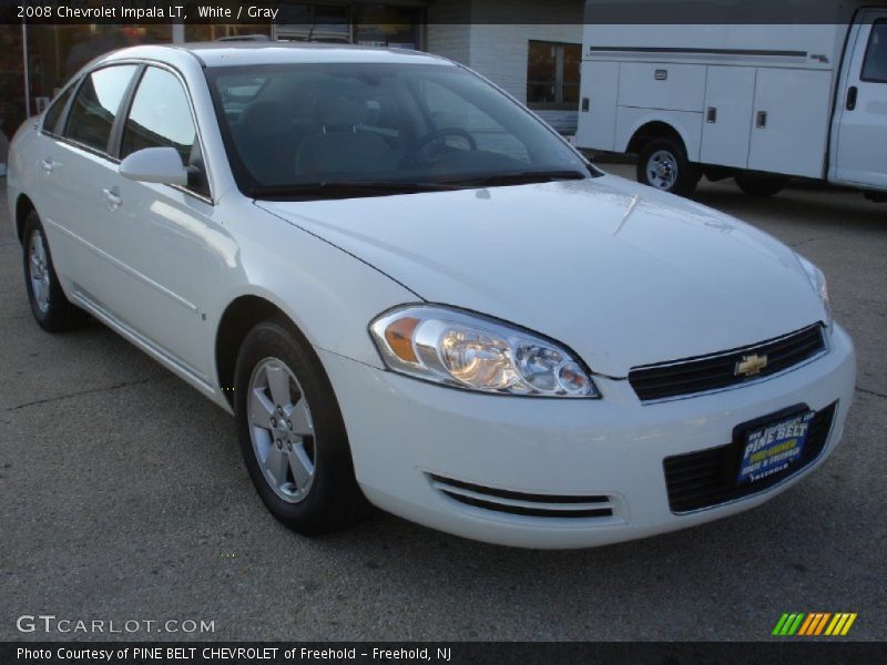 White / Gray 2008 Chevrolet Impala LT