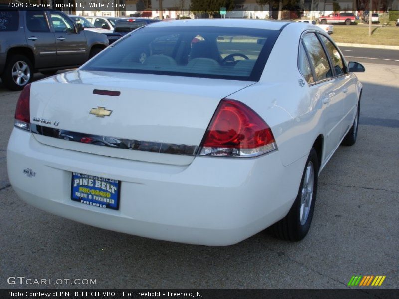 White / Gray 2008 Chevrolet Impala LT