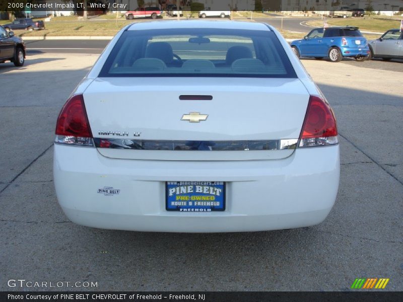 White / Gray 2008 Chevrolet Impala LT