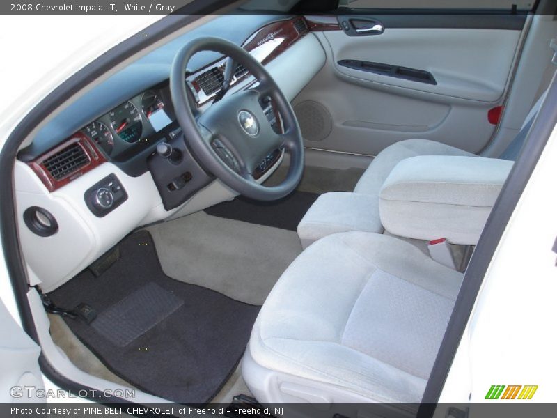 White / Gray 2008 Chevrolet Impala LT