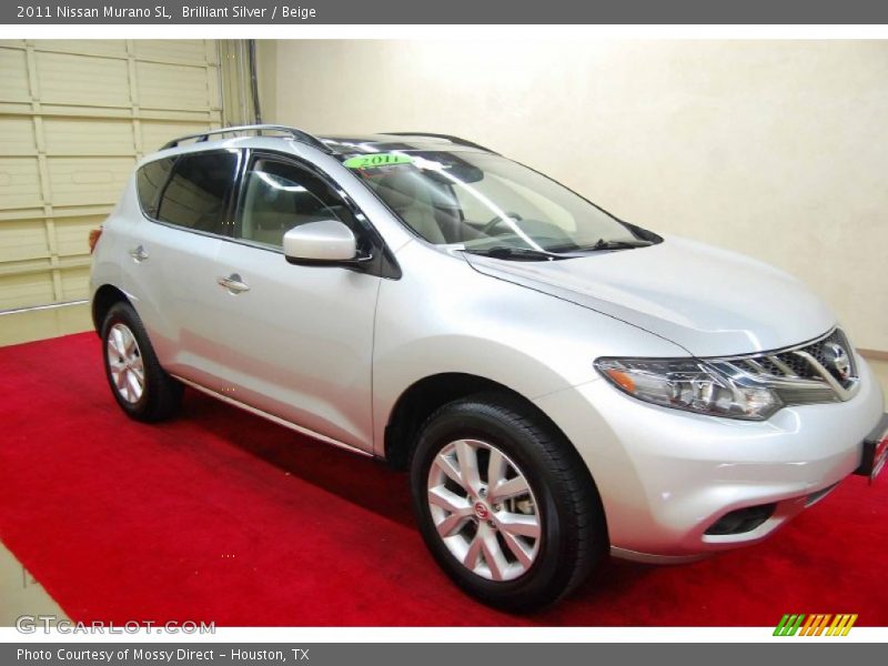 Brilliant Silver / Beige 2011 Nissan Murano SL