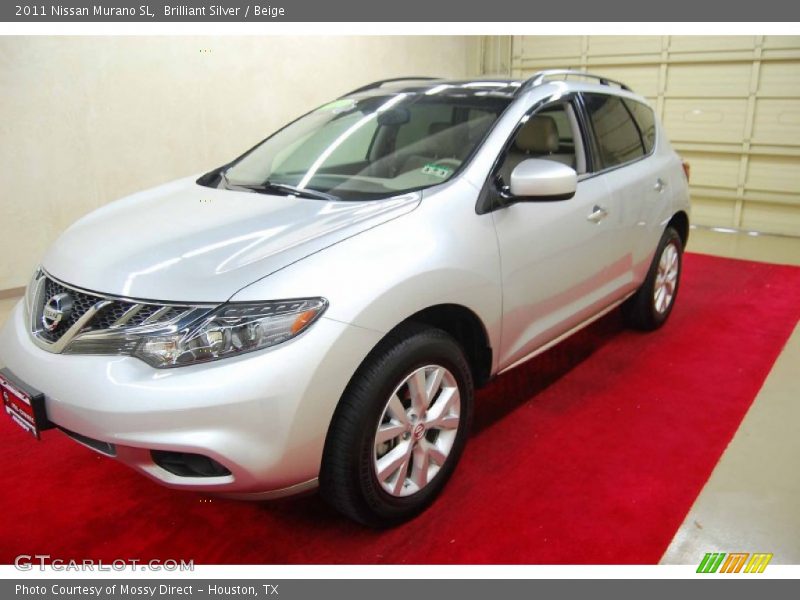 Brilliant Silver / Beige 2011 Nissan Murano SL