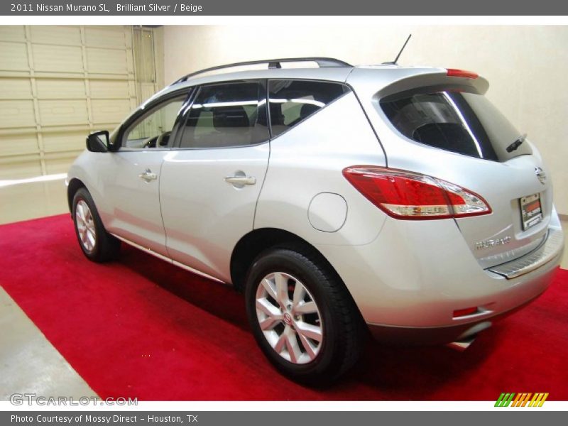 Brilliant Silver / Beige 2011 Nissan Murano SL