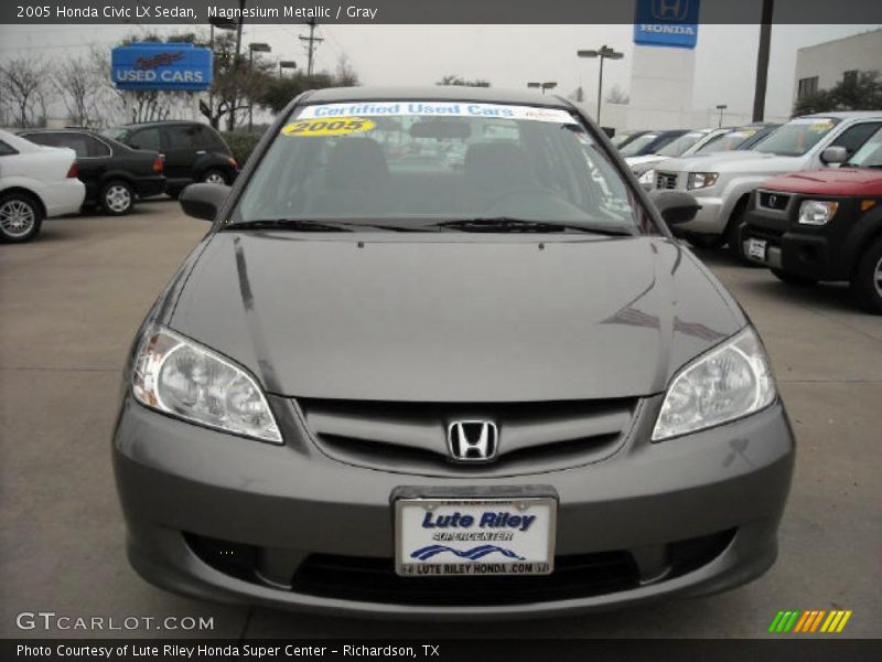 Magnesium Metallic / Gray 2005 Honda Civic LX Sedan
