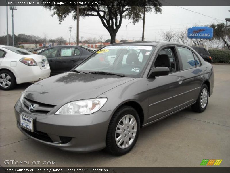 Magnesium Metallic / Gray 2005 Honda Civic LX Sedan