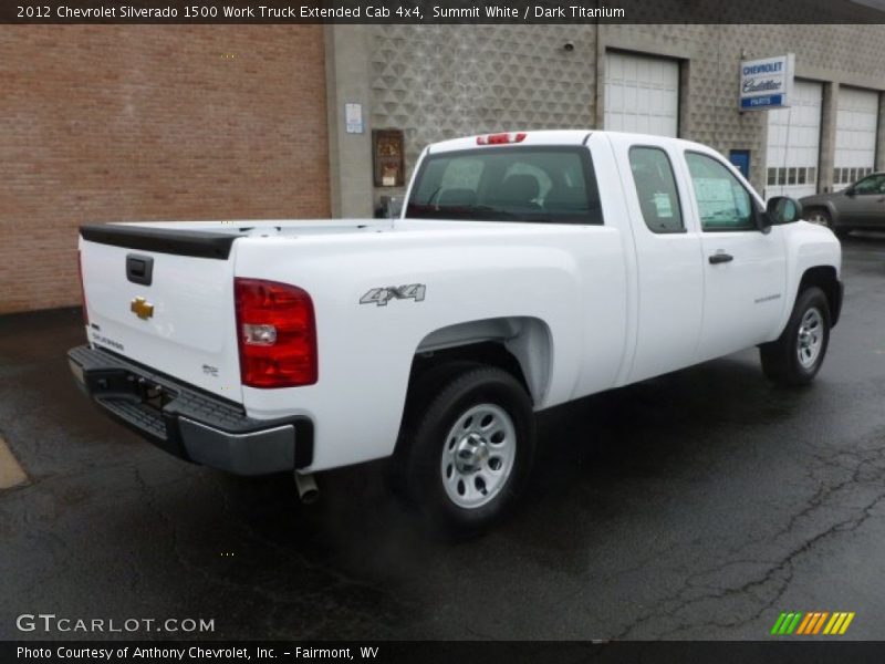 Summit White / Dark Titanium 2012 Chevrolet Silverado 1500 Work Truck Extended Cab 4x4