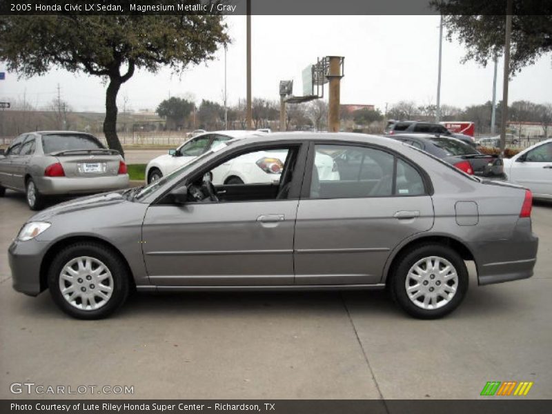 Magnesium Metallic / Gray 2005 Honda Civic LX Sedan