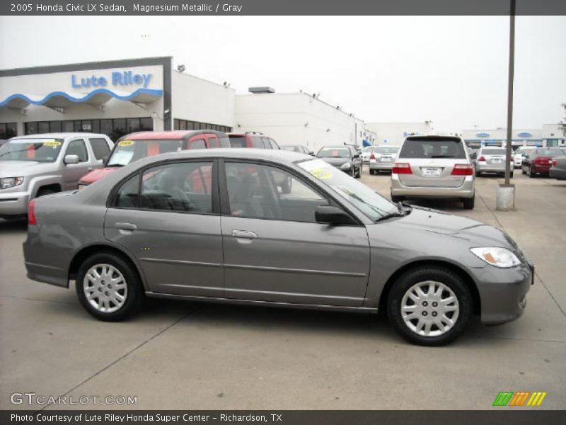 Magnesium Metallic / Gray 2005 Honda Civic LX Sedan
