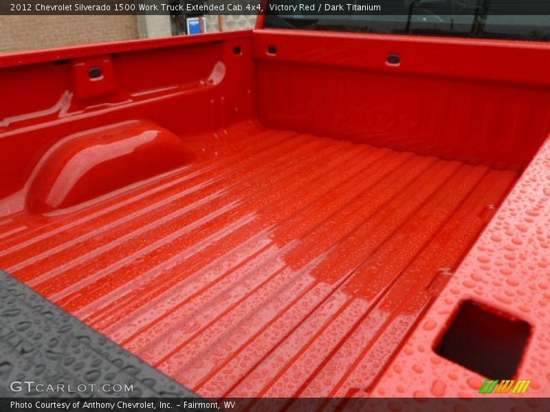 Victory Red / Dark Titanium 2012 Chevrolet Silverado 1500 Work Truck Extended Cab 4x4