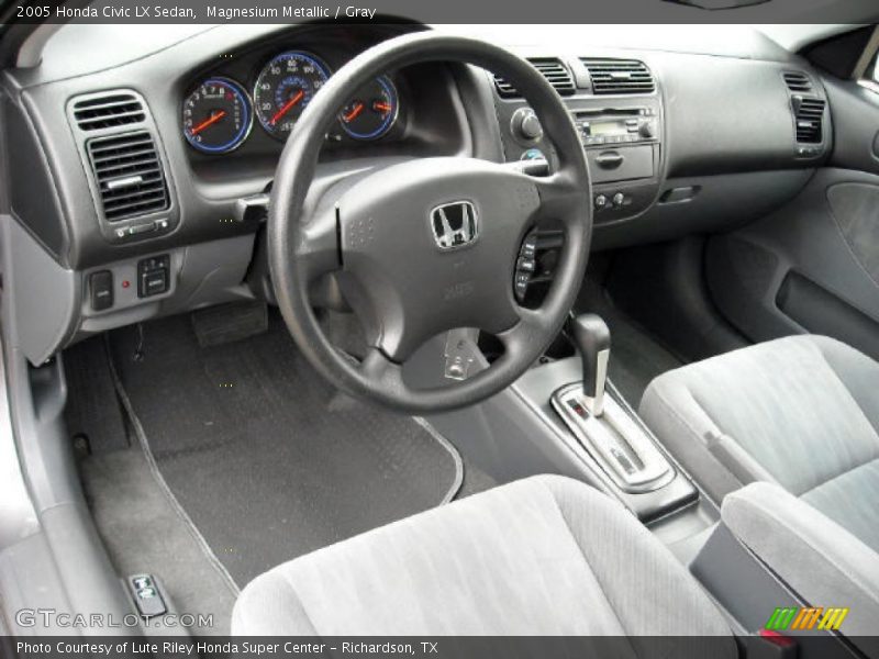 Magnesium Metallic / Gray 2005 Honda Civic LX Sedan