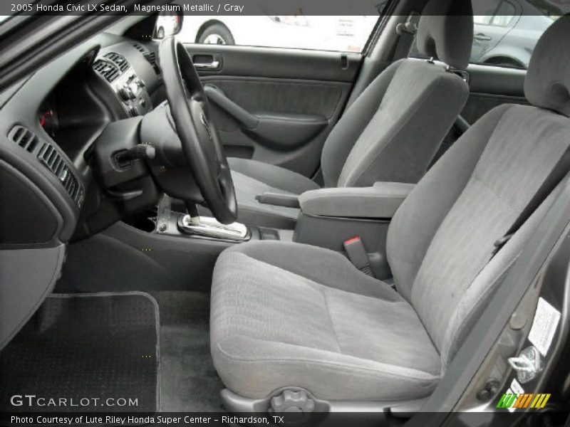 Magnesium Metallic / Gray 2005 Honda Civic LX Sedan