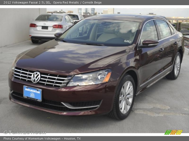 Opera Red Metallic / Cornsilk Beige 2012 Volkswagen Passat 2.5L SEL