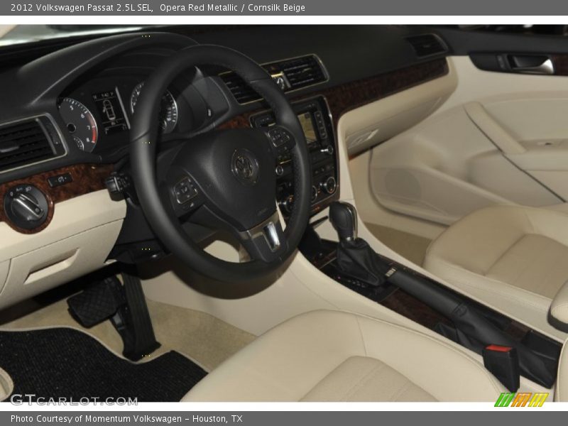 Opera Red Metallic / Cornsilk Beige 2012 Volkswagen Passat 2.5L SEL