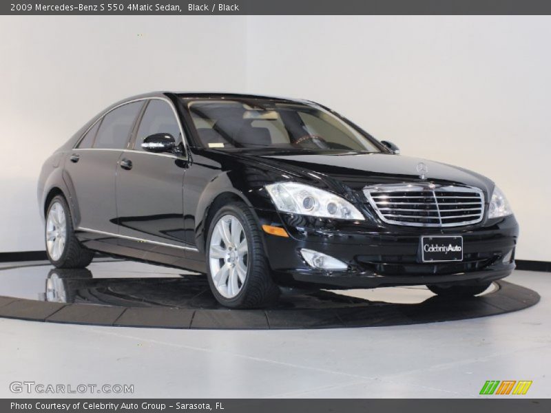 Black / Black 2009 Mercedes-Benz S 550 4Matic Sedan
